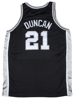 2001-02 Tim Duncan Game Used San Antonio Spurs Road Jersey With 9/11 Memorial Patch (MEARS)